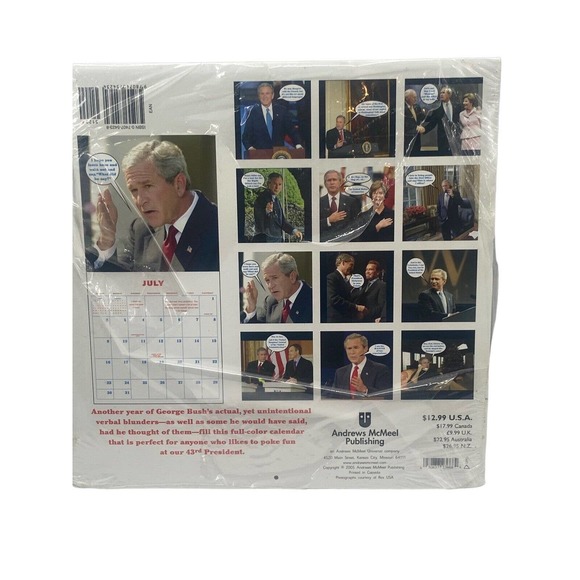 Dubya Doublespeak: Jumbled Jargon from George W. Bush 2006 Wall Calendar - Picture 6 of 6